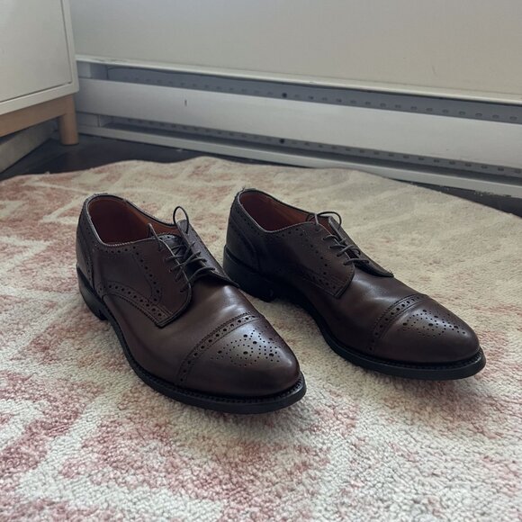 Allen Edmonds - Brown Sanford Derby - Brogue Dress Shoes - Picture 9 of 9